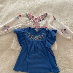 Girls crewcuts 2 shirt bundle - size 6/7